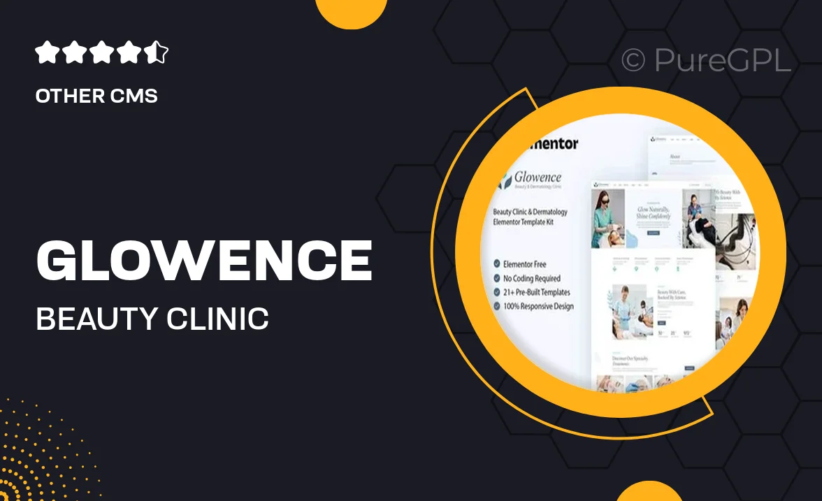Glowence – Beauty Clinic & Dermatology Elementor Template Kit