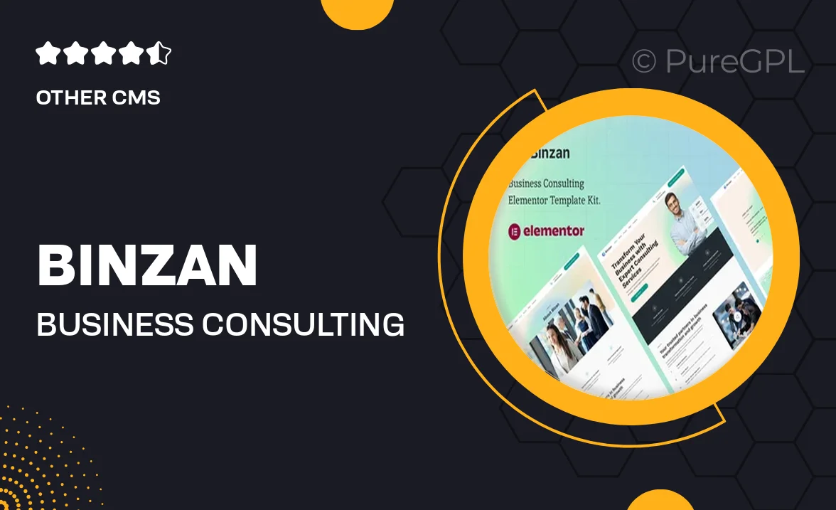 Binzan – Business Consulting Elementor Template