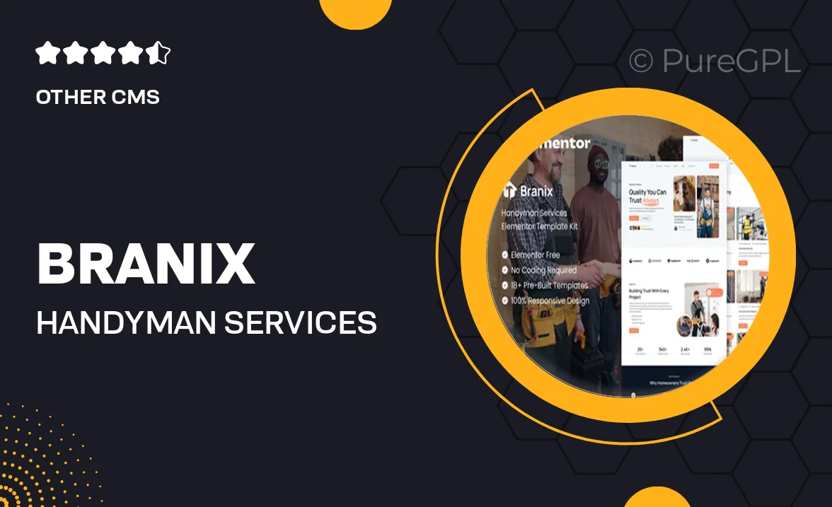 Branix – Handyman Services Elementor Template Kit