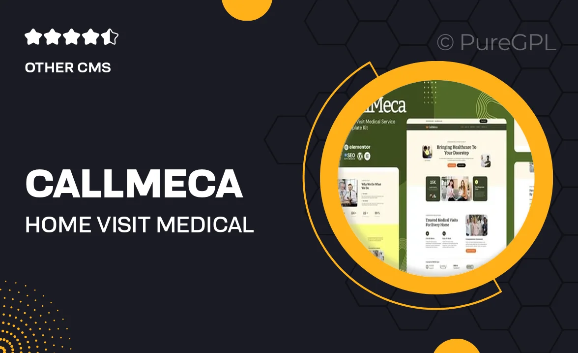 CallMeca – Home Visit Medical Service Elementor Template Kit