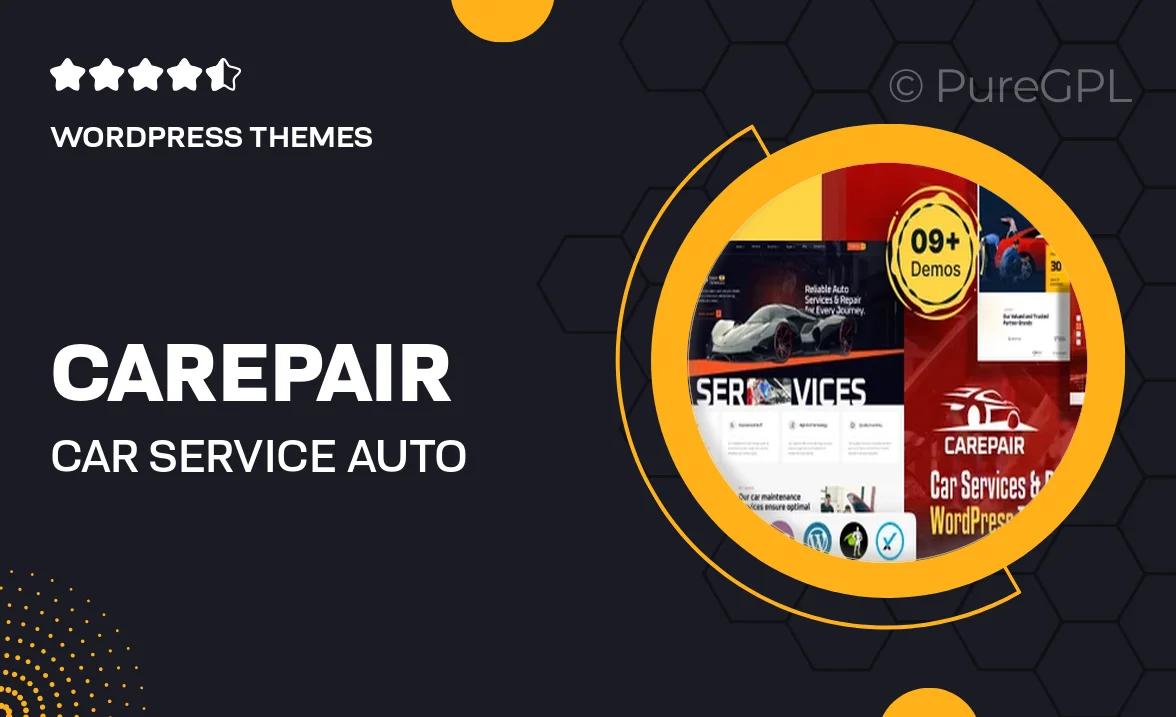 Carepair – Car Service & Auto Repair WordPress Theme