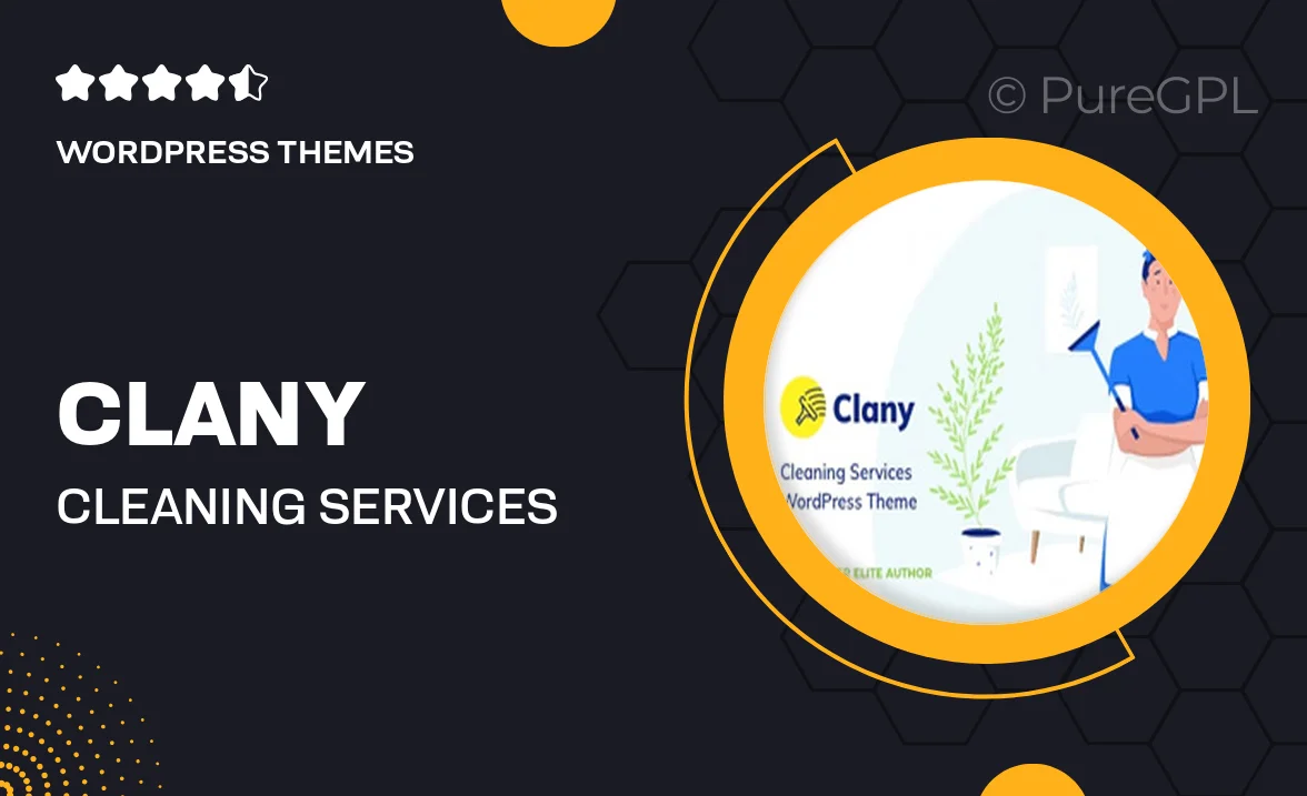 Clany | Cleaning Services WordPress Theme