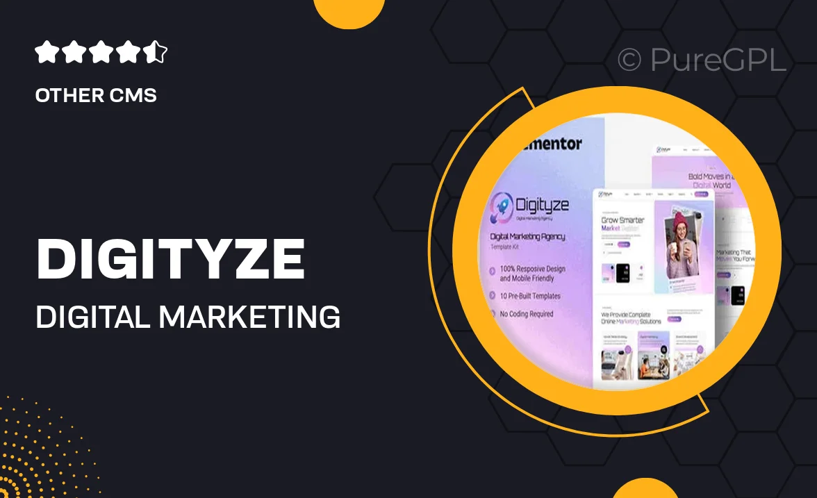 Digityze – Digital Marketing Agency Elementor Template Kit