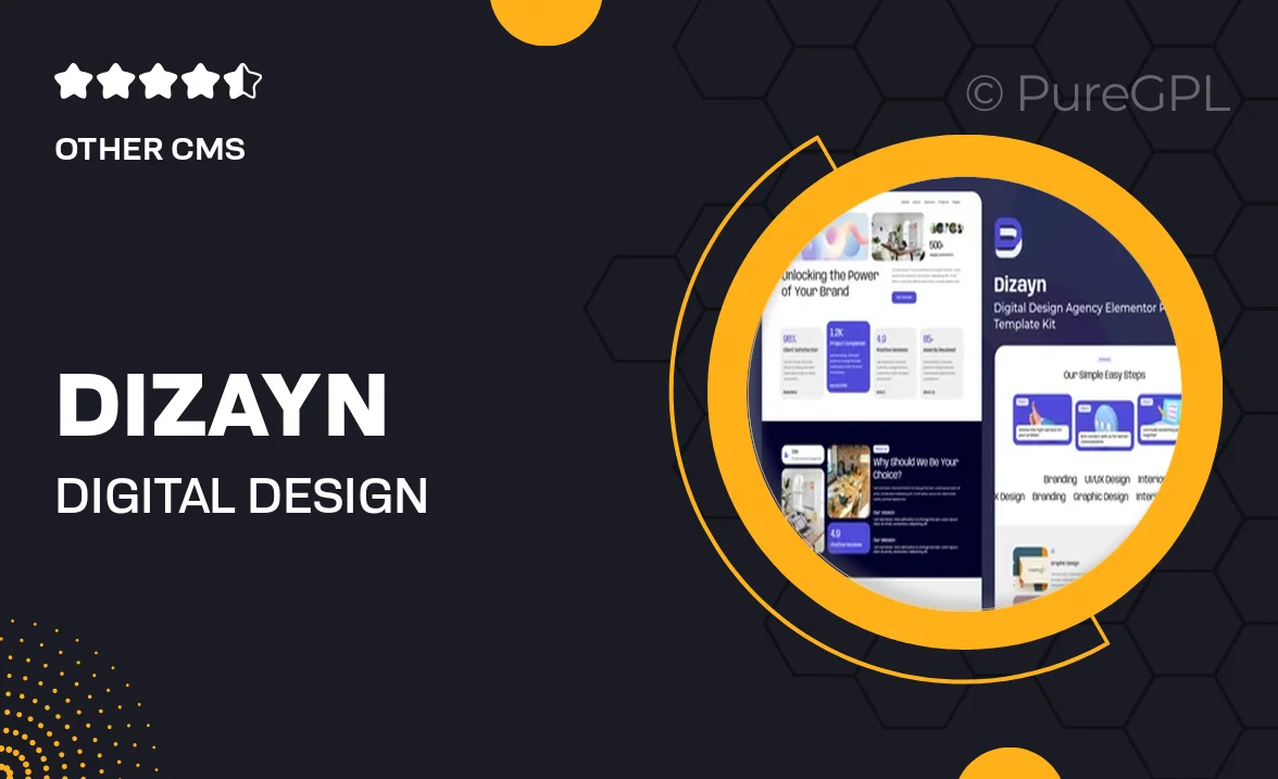 Dizayn – Digital Design Agency Elementor Pro Template Kit