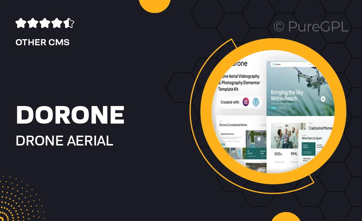 Dorone – Drone Aerial Videography and Photography Elementor Template Kit