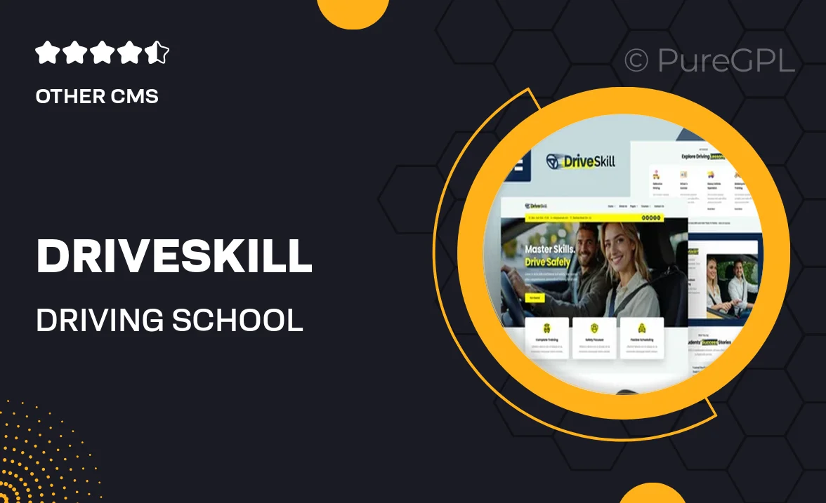 DriveSkill – Driving School Elementor Template Kit