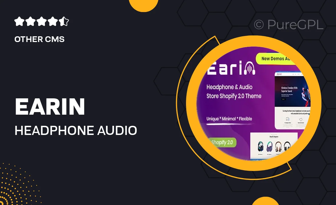 Earin – Headphone & Audio Store Shopify 2.0 Theme