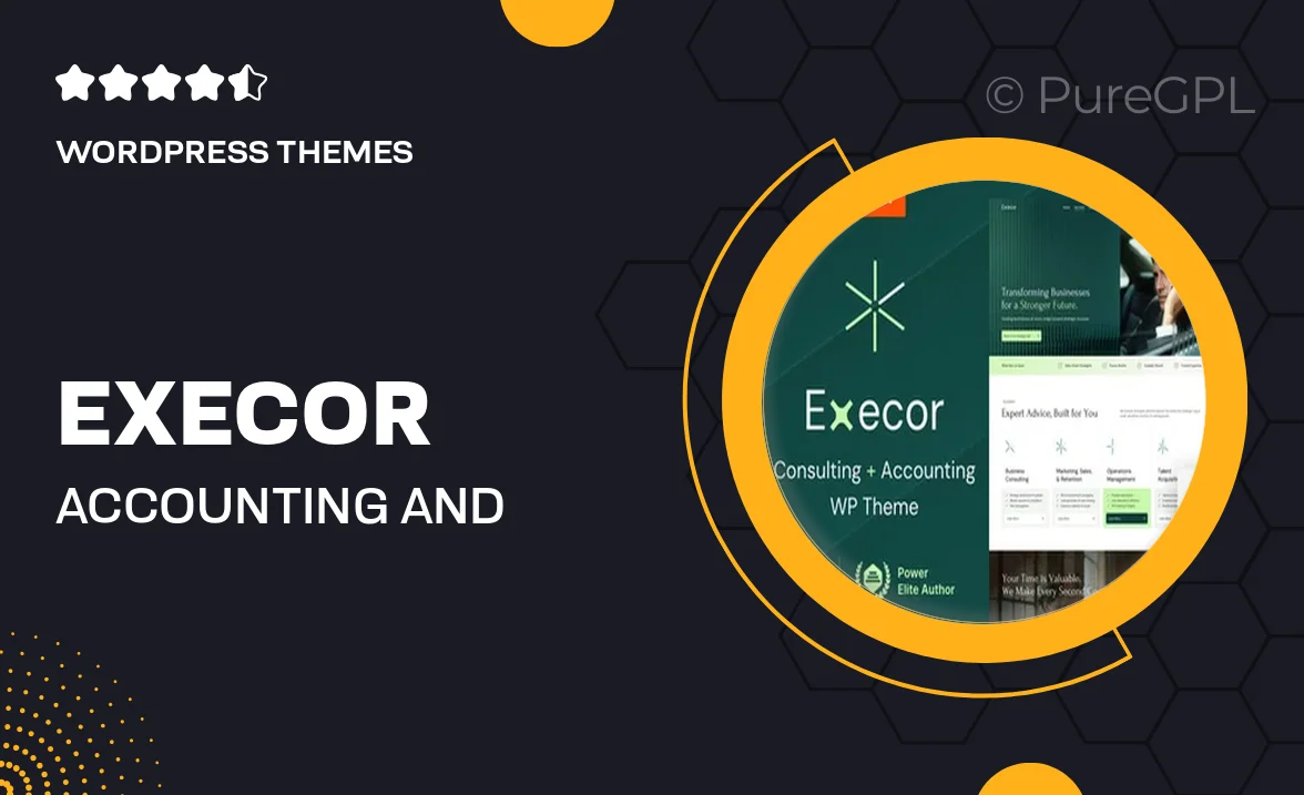Execor – Accounting and Management Consulting WordPress Theme