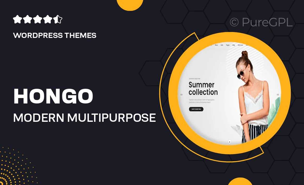 Hongo – Modern & Multipurpose WooCommerce WordPress Theme