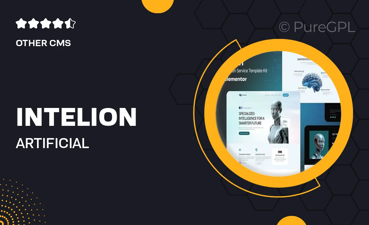 Intelion – Artificial Intelligence Service Elementor Template Kits