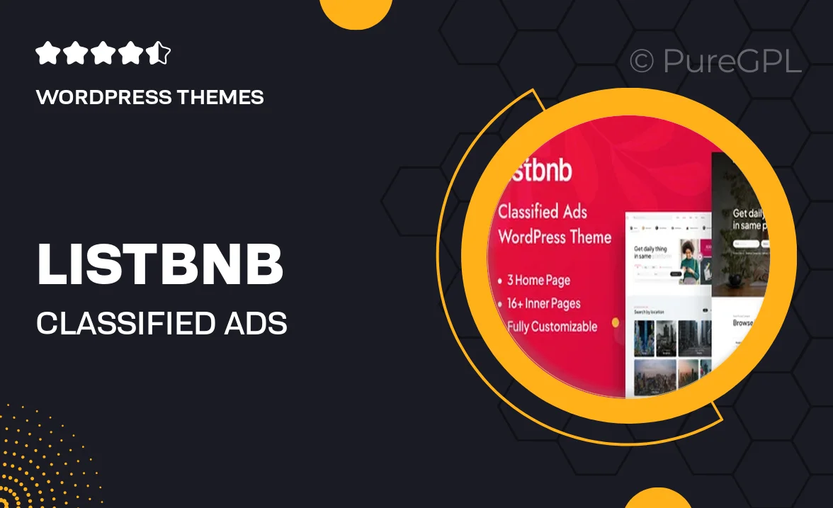Listbnb – Classified Ads WordPress Theme