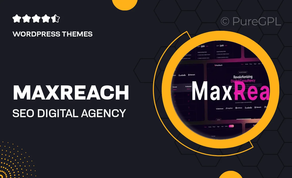 MaxReach – SEO & Digital Agency WordPress Theme