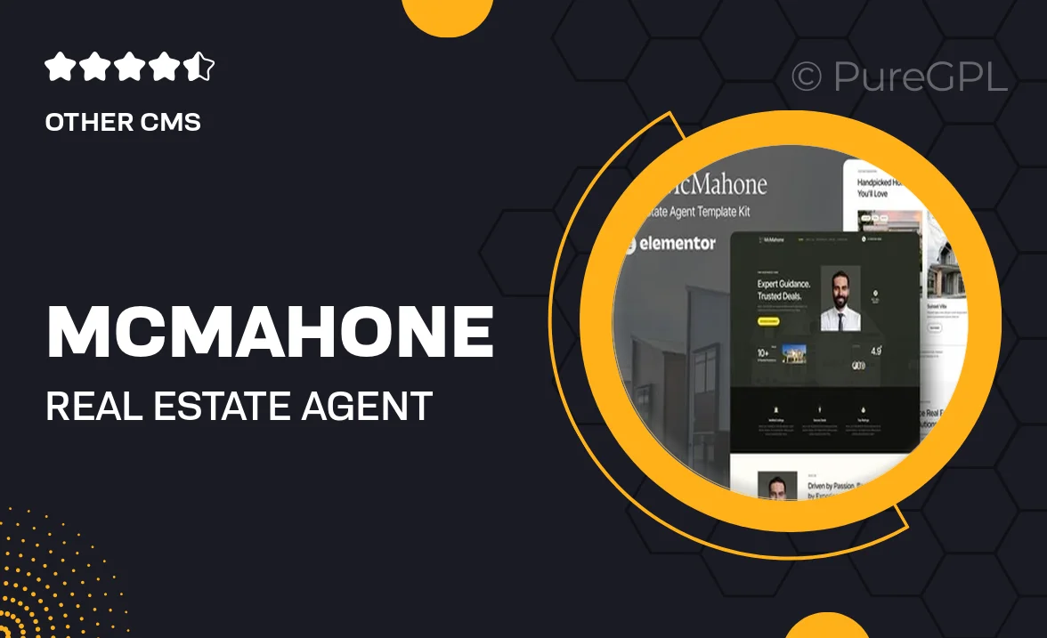 McMahone – Real Estate Agent Elementor Template Kit
