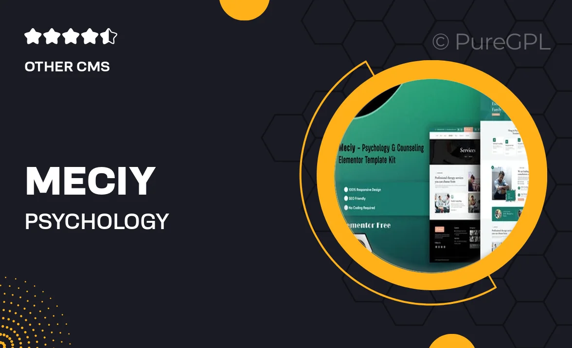 Meciy – Psychology & Counseling Elementor Template Kit