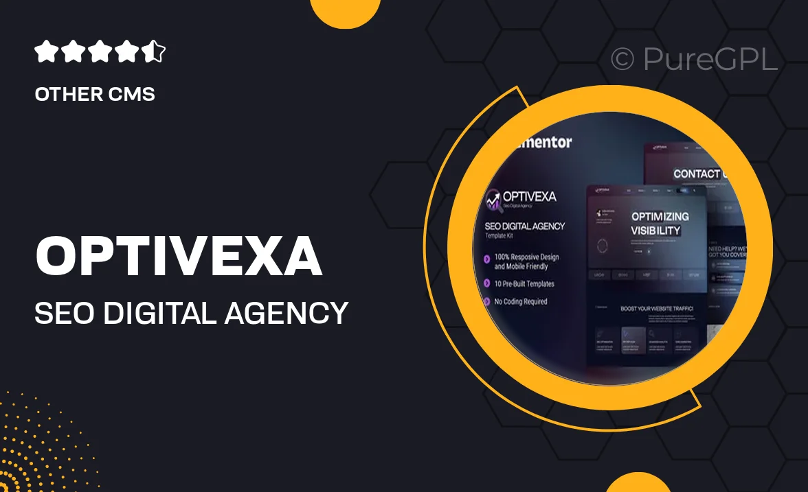 Optivexa – SEO Digital Agency Elementor Template Kit