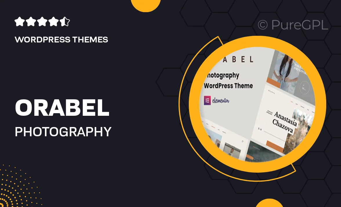Orabel – Photography Portfolio WordPress Theme