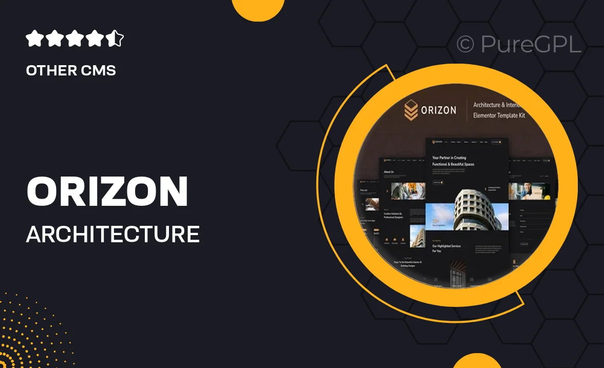 Orizon – Architecture & Interior Design Elementor Template Kit