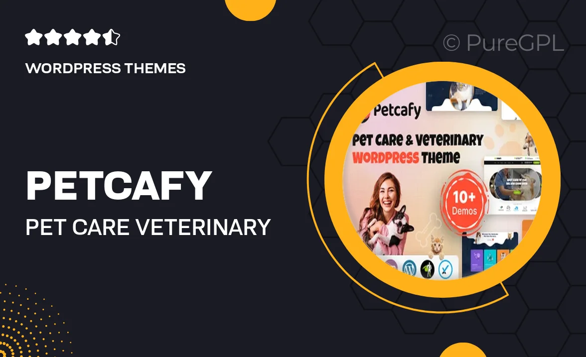 Petcafy – Pet Care & Veterinary WordPress Theme