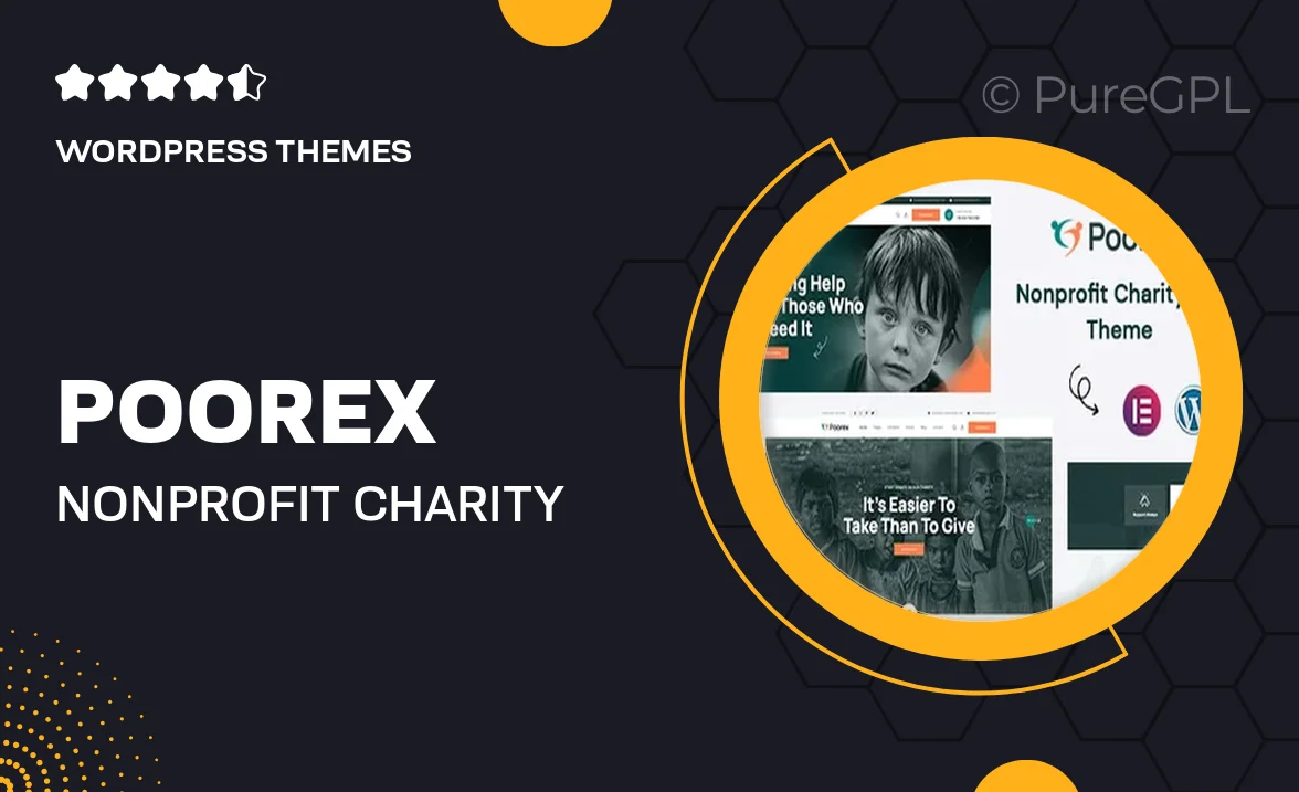 Poorex – Nonprofit Charity WordPress Theme