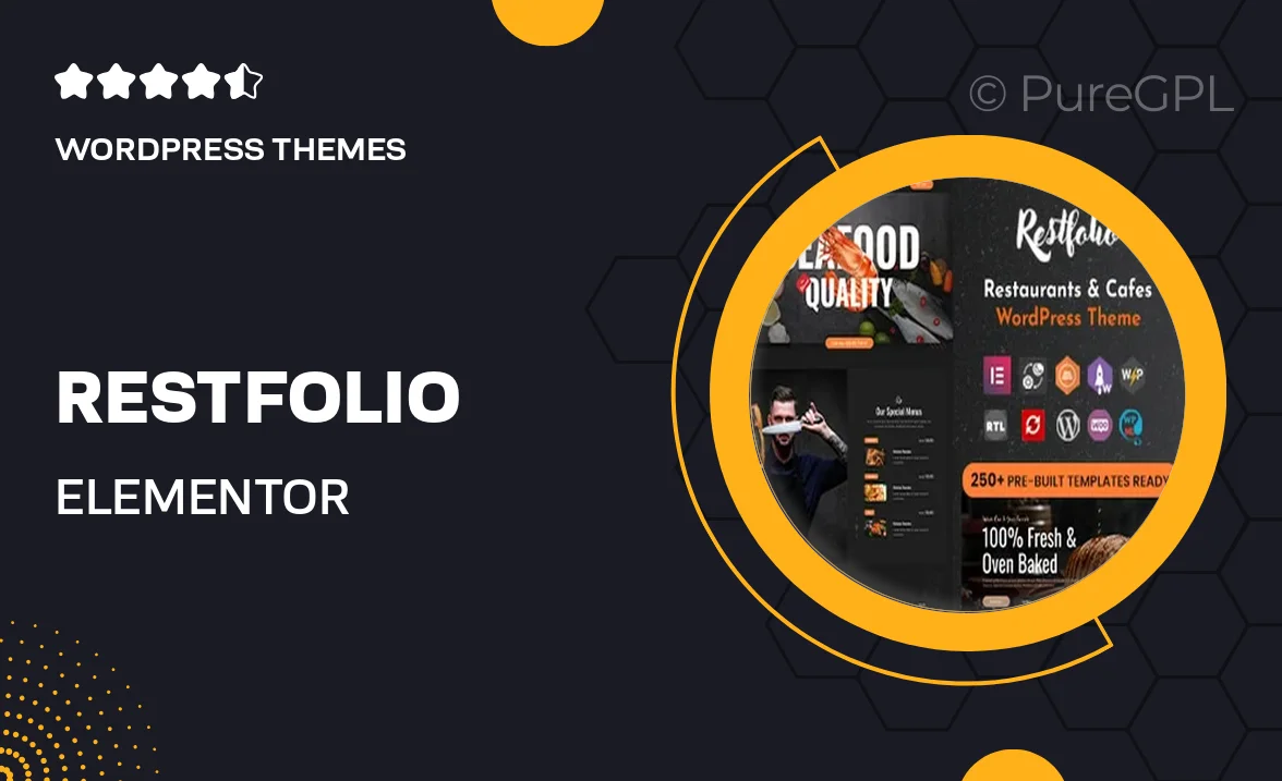 Restfolio – Elementor Restaurants & Cafes WordPress Theme