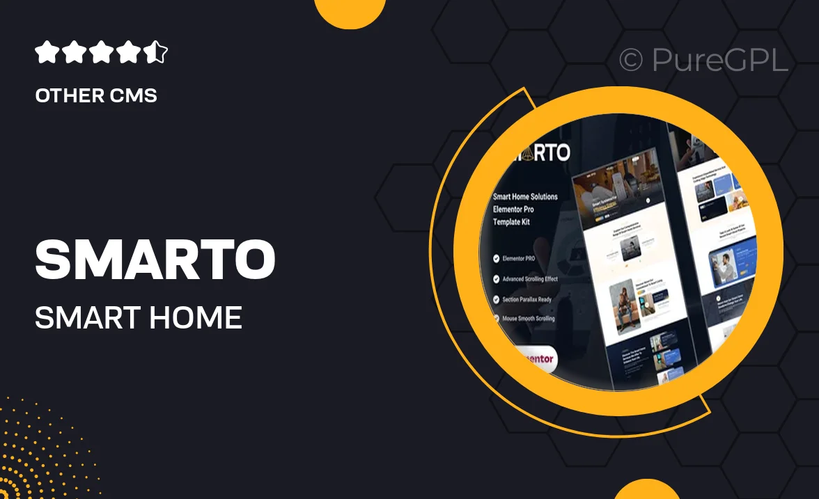Smarto – Smart Home Solutions Elementor Pro Template Kit