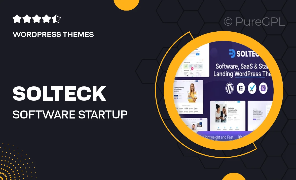 SolTeck – Software, Startup & SaaS Landing WordPress Theme