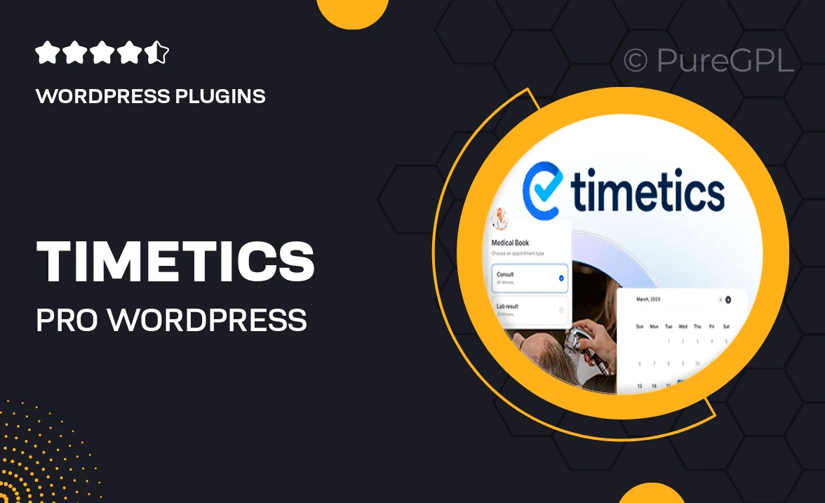 Timetics Pro – WordPress Appointment Booking Plugin