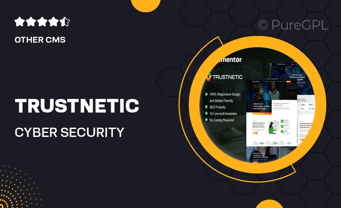 Trustnetic – Cyber Security Services Elementor Pro Template Kit