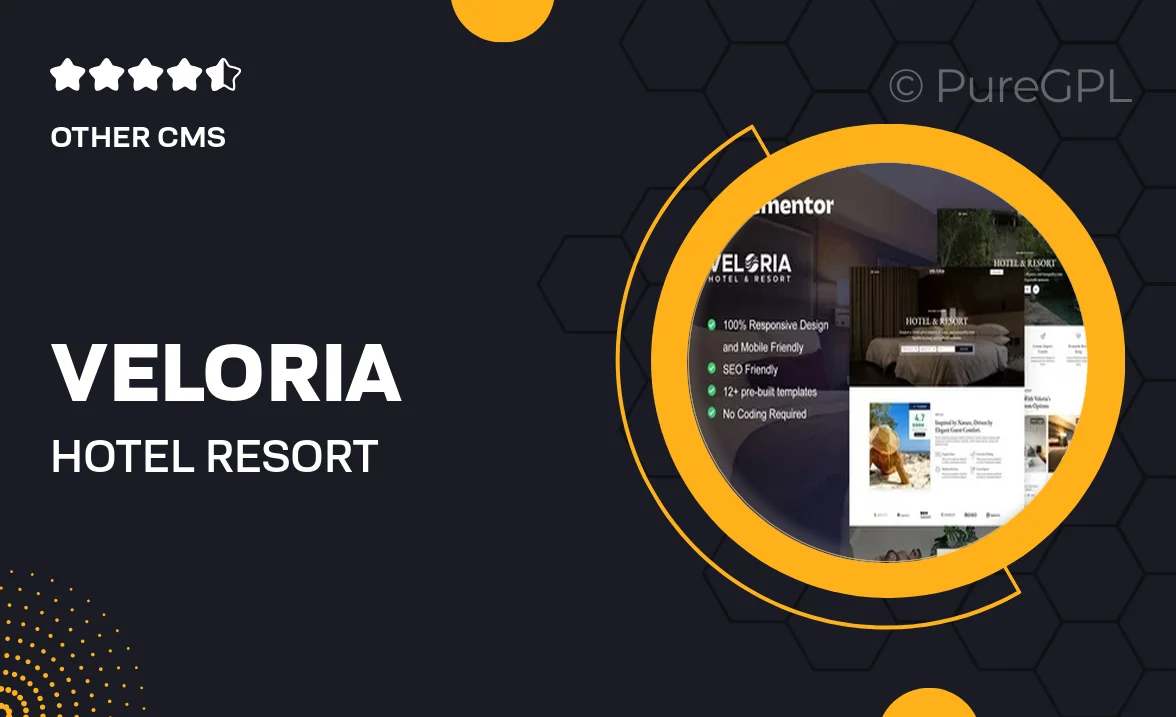 Veloria – Hotel & Resort Elementor Pro Template Kit