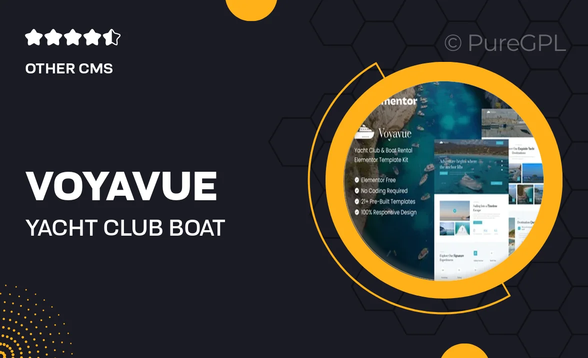 Voyavue – Yacht Club & Boat Rental Elementor Template Kit