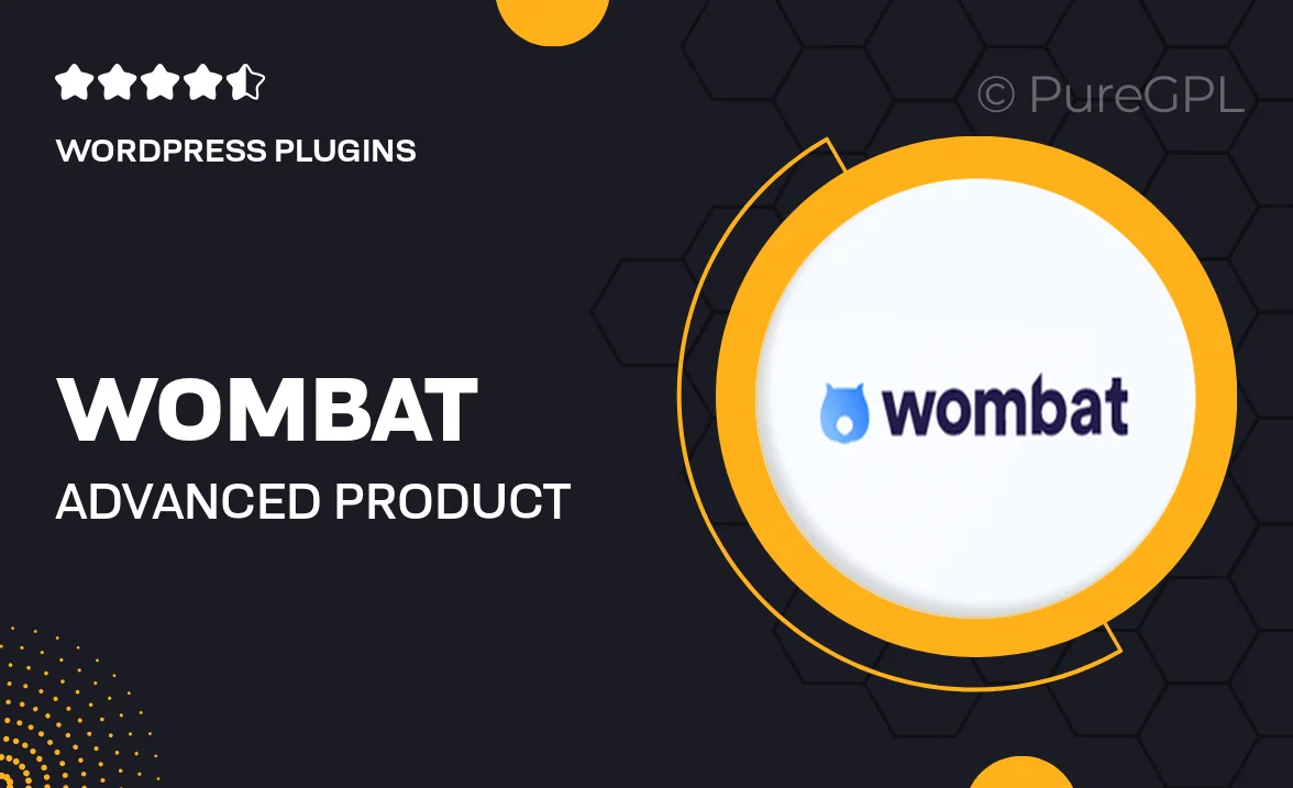 Wombat | Advanced Product Fields Pro for WooCommerce