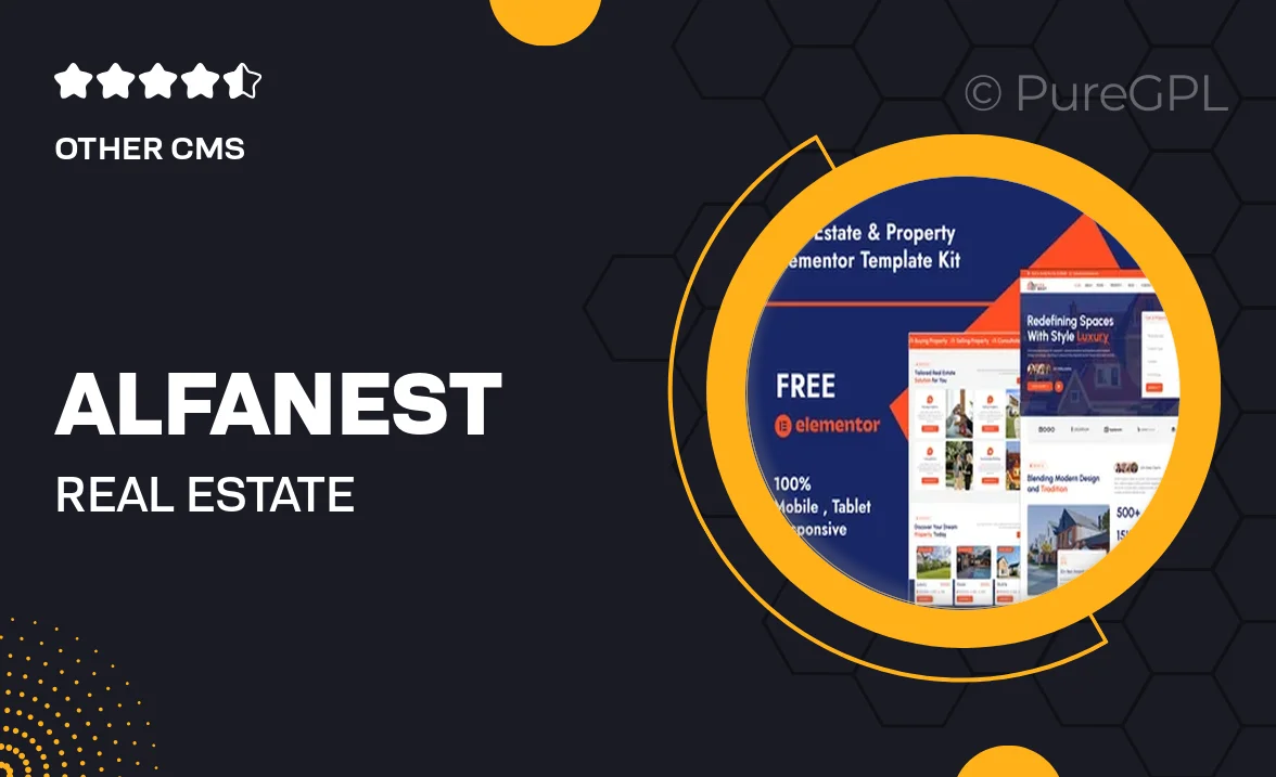 Alfanest – Real Estate & Property Elementor Template Kit
