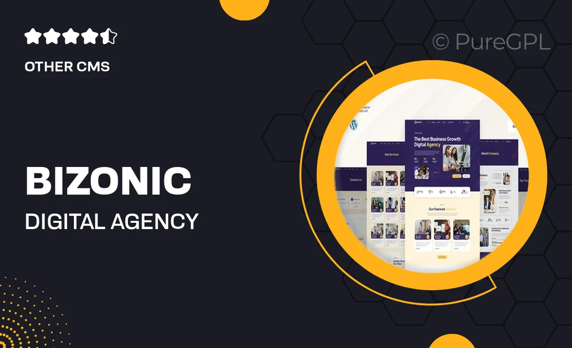 Bizonic – Digital Agency & Business Elementor Template Kit
