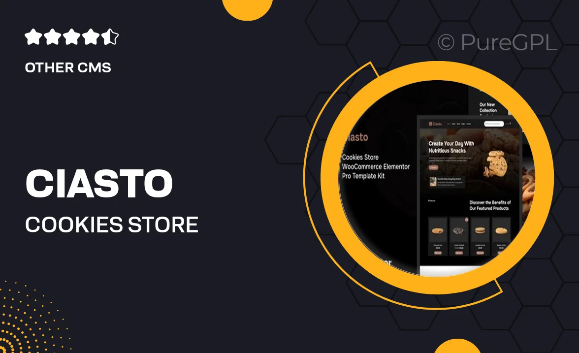 Ciasto – Cookies Store WooCommerce Elementor Pro Template Kit