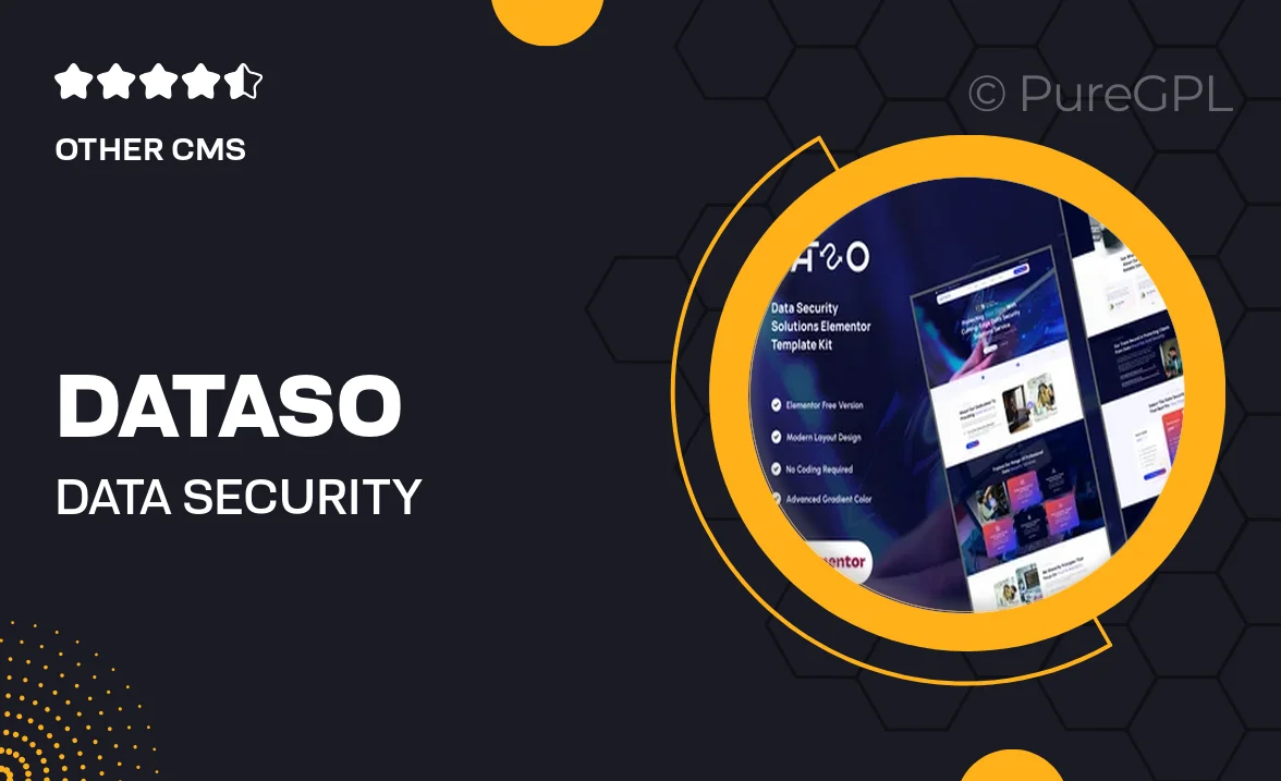Dataso – Data Security Solutions Elementor Template Kit