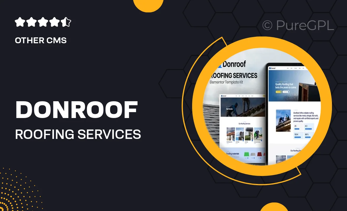 Donroof – Roofing Services Elementor Template Kit