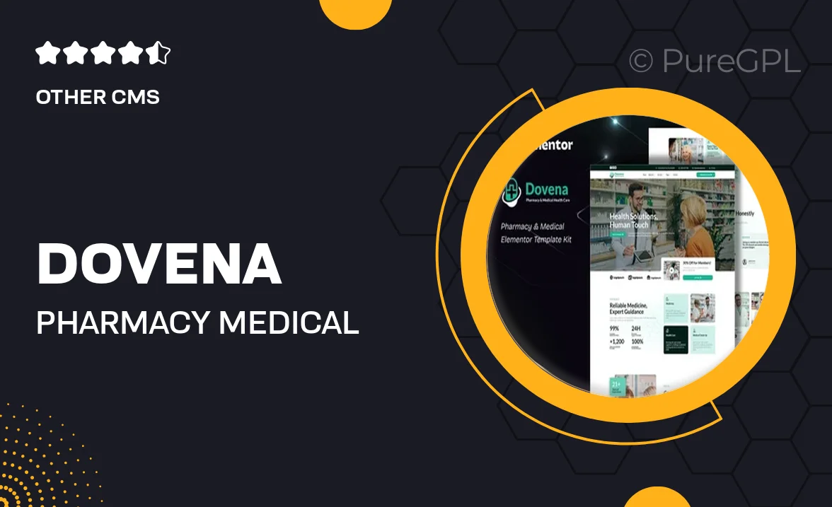 Dovena – Pharmacy & Medical Elementor Template Kit