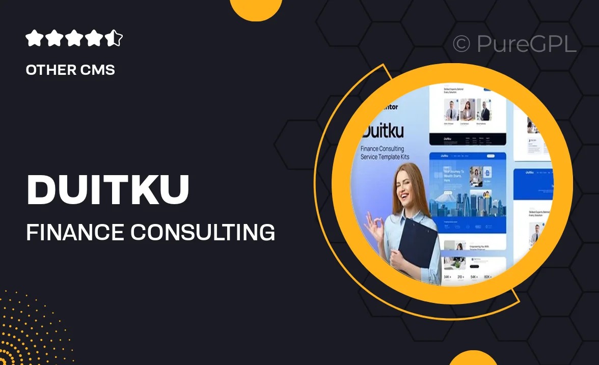 Duitku – Finance Consulting Service Elementor Template Kit