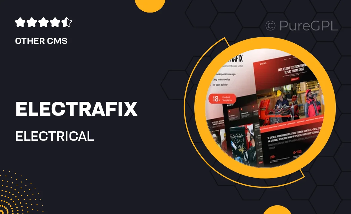 ElectraFix – Electrical Equipment Repair Elementor Template Kit