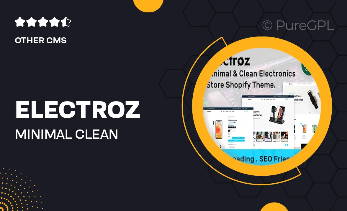 Electroz – Minimal & Clean Electronics Store Shopify 2.0 Theme