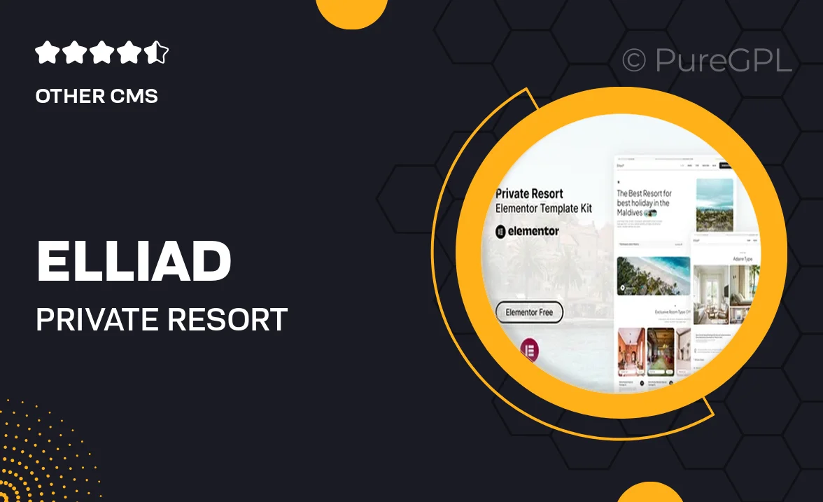 Elliad – Private Resort Elementor Template Kit