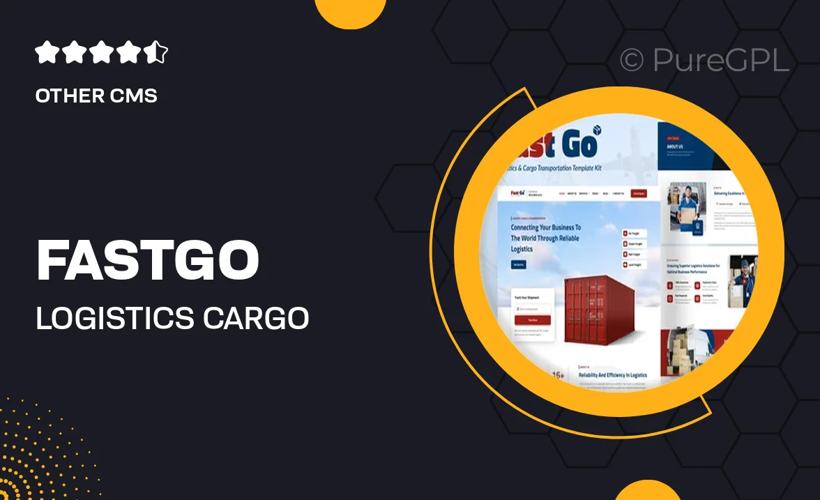 FastGo – Logistics & Cargo Transportation Elementor Template Kit