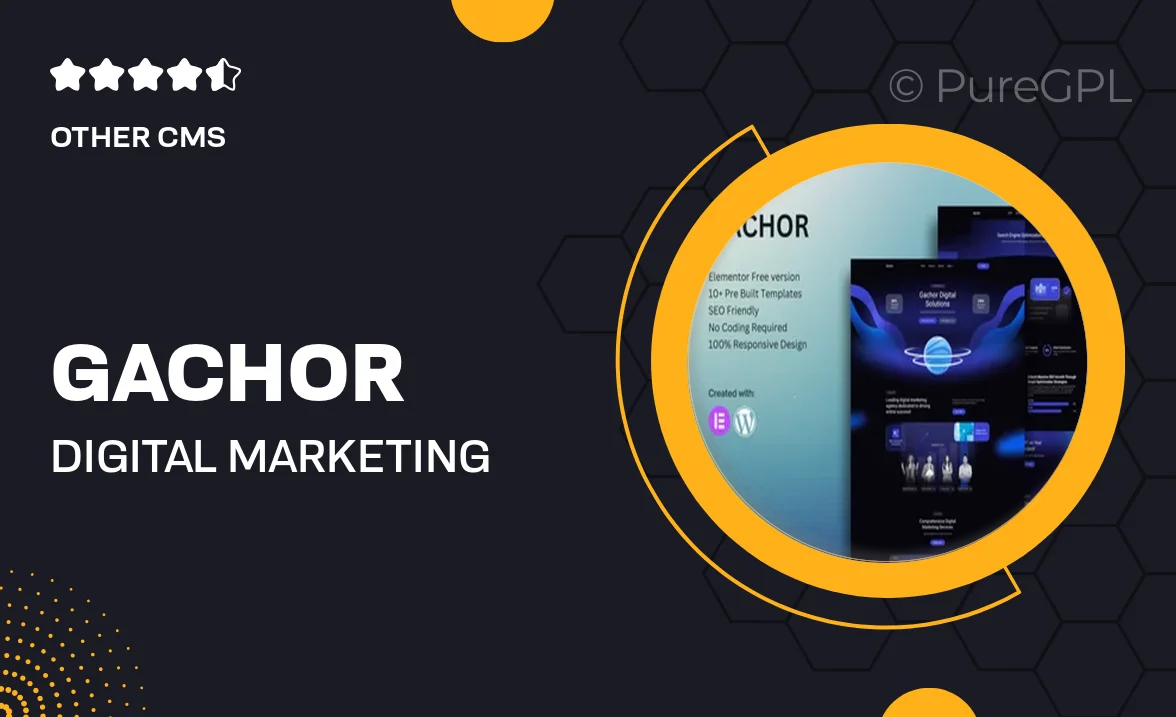 Gachor – Digital Marketing Agency Elementor Template Kit