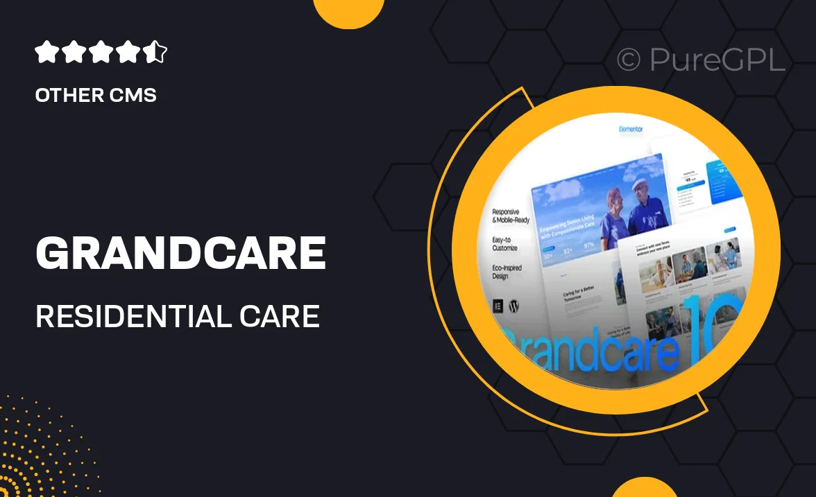 Grandcare – Residential Care Elementor Template Kit