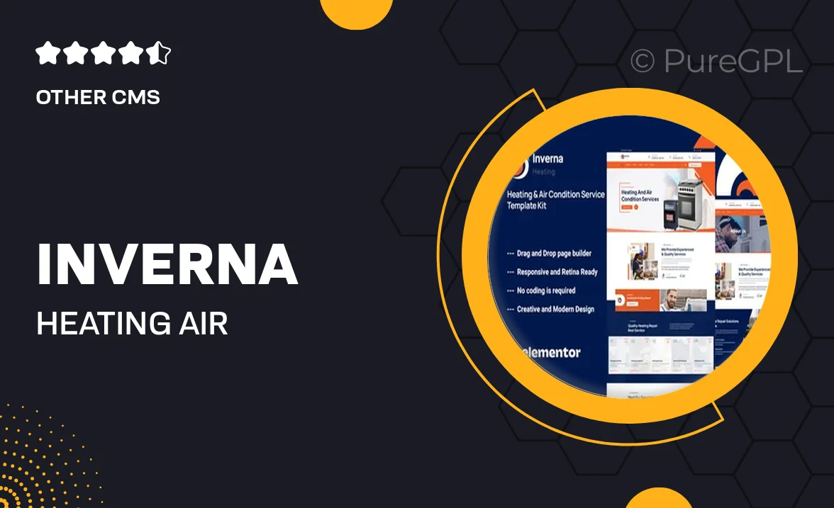 Inverna – Heating & Air Condition Service Template Kit