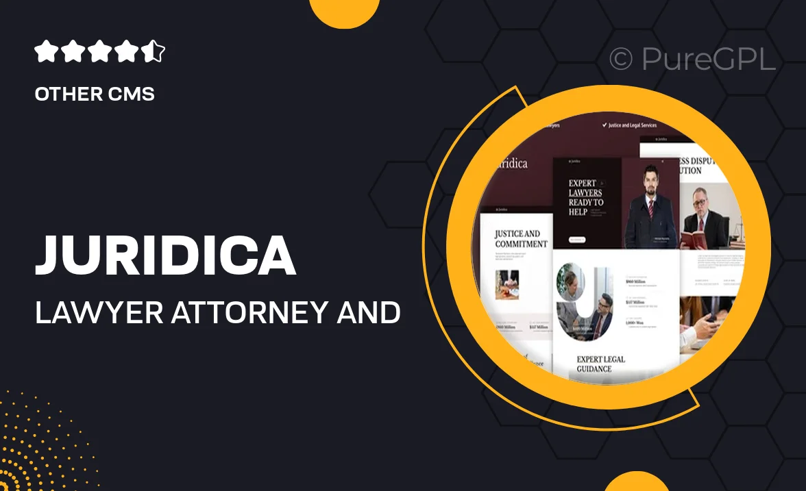 Juridica – Lawyer Attorney and Law Firm Elementor Pro Template Kit