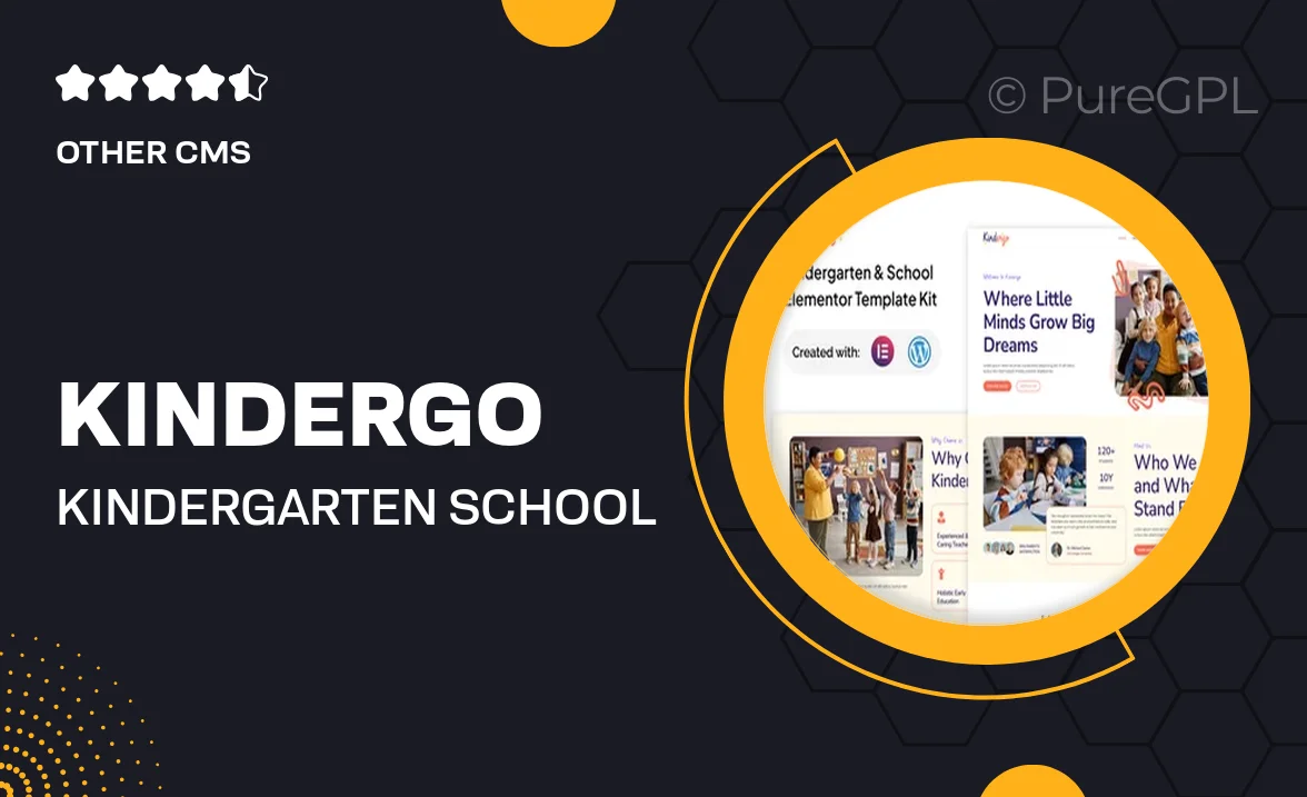 Kindergo – Kindergarten & School Elementor Template Kit