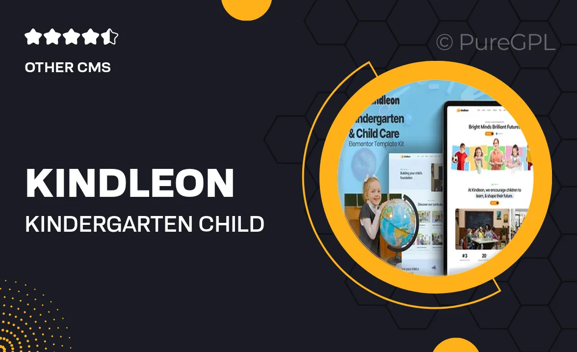 Kindleon – Kindergarten & Child Care Elementor Template Kit