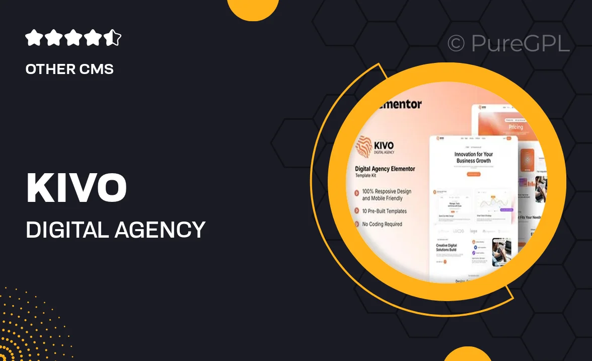Kivo – Digital Agency Elementor Template Kit
