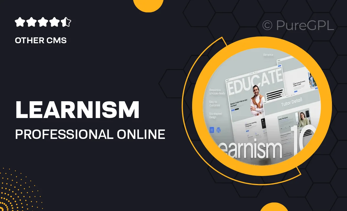 Learnism – Professional Online Courses Elementor Template Kit